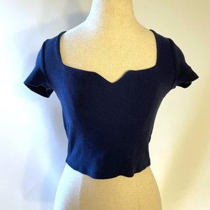 Navy Blue Womens Top Size Small